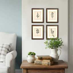 8x10'' Vintage Botanical Prints Set Of 4 Poster Wildflower Print Flower Art Neutral Decor - thumbnail 3