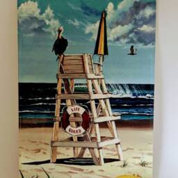Americana Lifeguard Ceramic Tile Wall Art, Glossy Finish - thumbnail 3