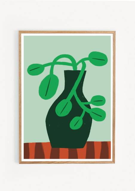 Art Print/Poster Illustration Graphics Still Life Interior Wall Art Plant Floral