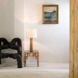 Mid Century Modern Style Rattan Wrap Table Lamp - thumbnail 2