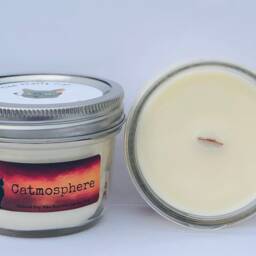 Catmosphere Natural Soy Wax Scented Cat Candle With Wood Wick - thumbnail 2