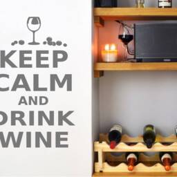 Keep Calm & Drink Wine Wall Sticker, Keep Stickers, Decal, Decor, Art, Decals - thumbnail 3