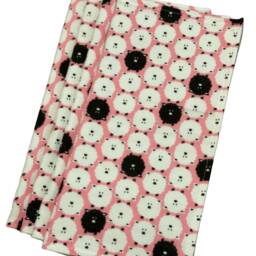 Organic Pink Sheep Lovey Blanket - Baby Security Blanket, Newborn Shower Gift - thumbnail 2