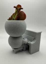 Pianist Planter Piano Playing Plant Pot Wee Jimmy Piano Man - Ships From UK - thumbnail 1