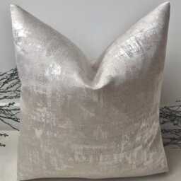 Luxury Rose Pink Textured Sofa Cushion Cover - Handcrafted Couture Design Invisible Zip Style No 83