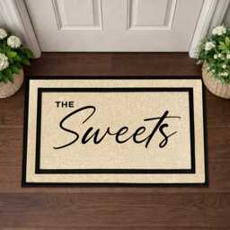 Personalised Family Welcome Rug, Waterproof Patio Door Mat - thumbnail 4