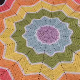 Rainbow Star Blanket Afghan Baby