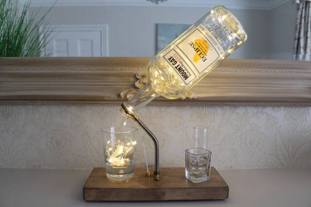 Mount Gay Bottle Light - 1L. Unique Lamp & Rum Lover Gift For The Home - image 1