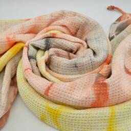 Colorful Towel, Surfer Beach Towel, Batik Towel, Turkish Towel, Dye Peshtemal, 38''x65 - thumbnail 4