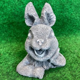 Concrete Rabbit Ornament Sculpture Outdoor Garden Frost Protected - thumbnail 2