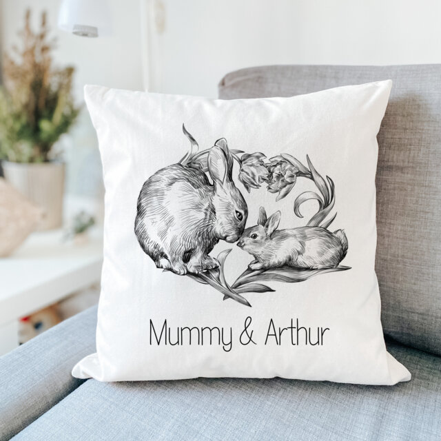 Personalised Cushion For Mum/Mother & Daughter Or Son Mother's Day Gift With Child Name Mummy New Gift First Mothers - image 1