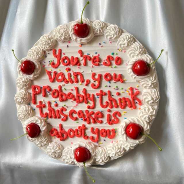 "10"" Fake Cake Art ""You're So Vain" - image 1