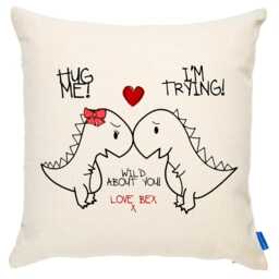 Personalized Valentine's Day Cotton Cushion Cover Avocado Couple Gift - thumbnail 2