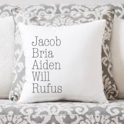Grandkids Names Pillow, Personalized Grandparent Gift, Of Grandchildren - thumbnail 1