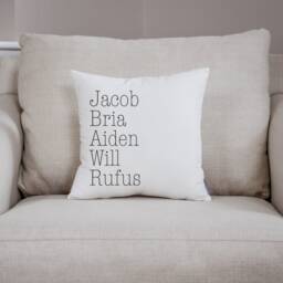 Grandkids Names Pillow, Personalized Grandparent Gift, Of Grandchildren - thumbnail 2