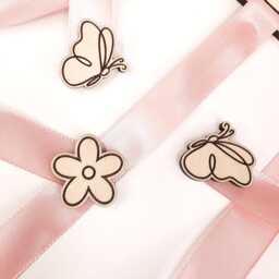 Personalised Butterfly Hair Clips & Bows Holder Wooden Nursery Decor. Birthday Gift - thumbnail 3