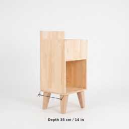 Vinyl Record Display Unit, Handmade From Solid Pinewood - Slall - thumbnail 4