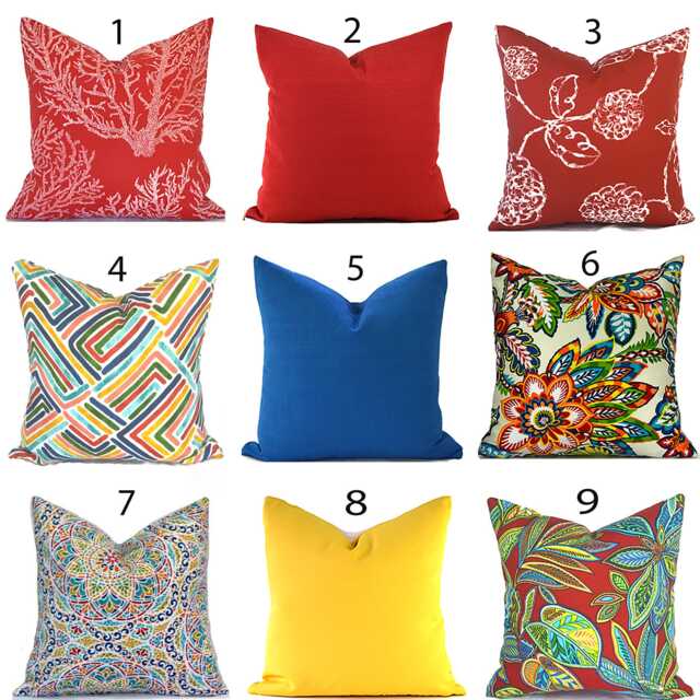 Outdoor Pillow Cover With Zippers, Easy To Use & Washable, Pick Your Favorites - image 1