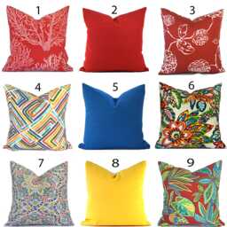 Outdoor Pillow Cover With Zippers, Easy To Use & Washable, Pick Your Favorites - thumbnail 1