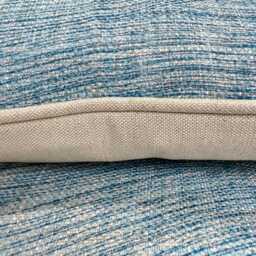 Cushions Made in Fermoie Wave Luxury Designer Decorative Rich Blue Linen Cushion Pillow Throw Cover - thumbnail 3