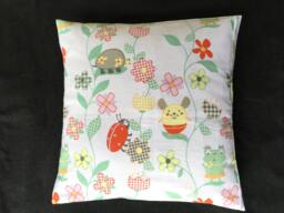 Ladybug Garden Cushion Cover Kid's Pillow Cover - 16x16 - thumbnail 1