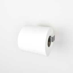 Pewter Steel Toilet Paper/Roll Holder - Industrial Bathroom Hardware - thumbnail 4