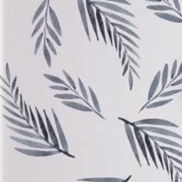 Black Watercolor Leaf Nursery Wall Decals, Peel Stick Fabric Vinyl - thumbnail 3