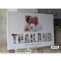 Holiday Travel Wedding Family Any Country Destination Picture Photo Word Art Shape Collage Framed Canvas & Print Options Gift - thumbnail 2