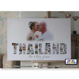 Holiday Travel Wedding Family Any Country Destination Picture Photo Word Art Shape Collage Framed Canvas & Print Options Gift - thumbnail 1