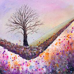 Sycamore Gap Snow Limited Edition Print, Northumberland Tree, Hadrian's Wall, Scenic Landscape, Signed & Titled Print With Mount 40x50cm A3 - thumbnail 1