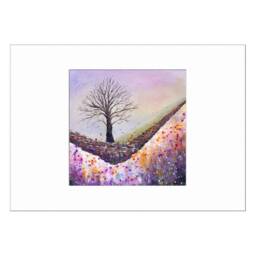 Sycamore Gap Snow Limited Edition Print, Northumberland Tree, Hadrian's Wall, Scenic Landscape, Signed & Titled Print With Mount 40x50cm A3 - thumbnail 2