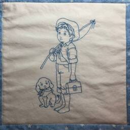 Gone Fishing Quilted Wall Hanging 21'' X - thumbnail 4