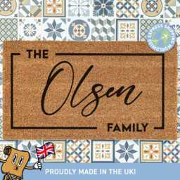 Custom Couples Doormat Gift, Personalized Rug For Housewarming, Closing Personalised Family Name Rug, Non-Slip Front Door Mat, Gift Idea