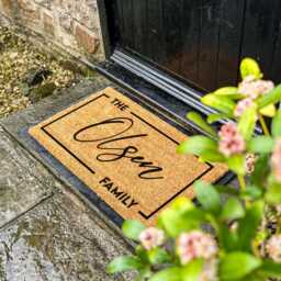 Custom Couples Doormat Gift, Personalized Rug For Housewarming, Closing Personalised Family Name Rug, Non-Slip Front Door Mat, Gift Idea - thumbnail 2