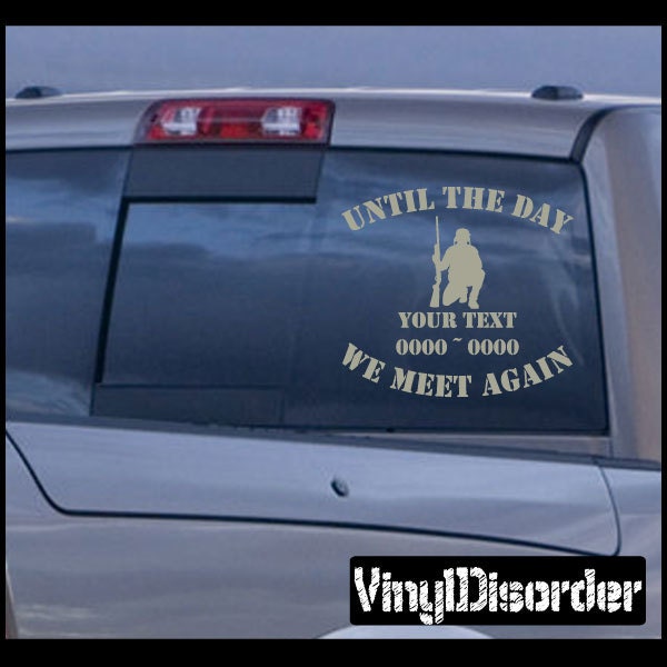 Military 09 in Loving Memory Custom Car Or Wall Vinyl Decal Stickers - Ilmmilitary09Et - image 1