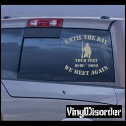 Military 09 in Loving Memory Custom Car Or Wall Vinyl Decal Stickers - Ilmmilitary09Et - thumbnail 1