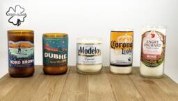 Beer Bottle Hand Poured Soy Candles