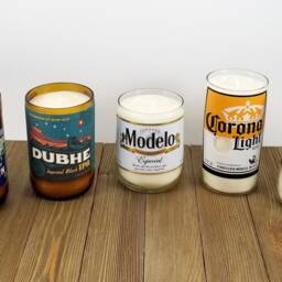 Beer Bottle Hand Poured Soy Candles - thumbnail 2