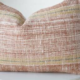 Brown Tribal Hemp Hand Woven Natural Dye Color Pillow Cover - thumbnail 2
