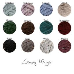 "The Big Arm Knit Blanket // Chunky Throw Double Size Full 90""x72" - thumbnail 4