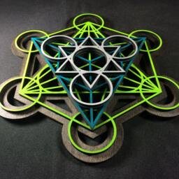 Metatron's Cube Wall Art 17.75 - thumbnail 2