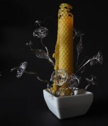 Fairy Candle With Flowers Centre Piece - thumbnail 1