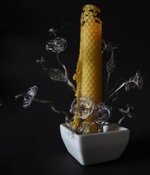 Fairy Candle With Flowers Centre Piece