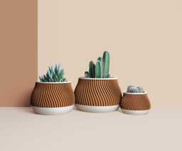 Large Planter Pot For Cactus, Succulent, Geometric Plant Pot, Mid Century Planters , Idea Gift Home