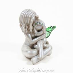 Mother & Daughter Keepsake - Custom Figurine For Loss Of Child By The Midnight Orange - thumbnail 2