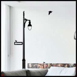 Montreal Street Lamp Wall Decal Classic Park Avenue Style - thumbnail 1