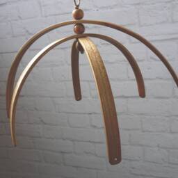Wooden Baby Mobile, Crib, ??herry Wooden Hangers, Cot Baby Shower Gift, Mobile Handmade, Crib Diy - thumbnail 3