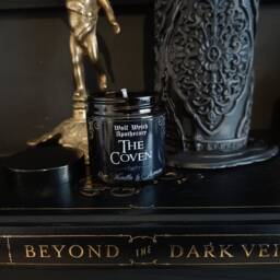 Witchy Stocking Filler Candle, The Coven Witch Gothic Black Wax Candle Xmas Gift - thumbnail 2