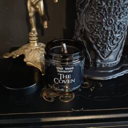Witchy Stocking Filler Candle, The Coven Witch Gothic Black Wax Candle Xmas Gift - thumbnail 3