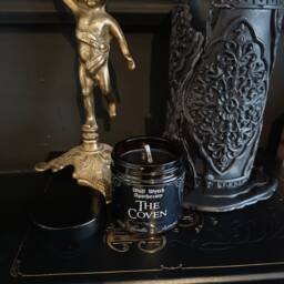 Witchy Stocking Filler Candle, The Coven Witch Gothic Black Wax Candle Xmas Gift - thumbnail 4